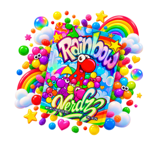 Fleur THCA Rainbow Nerdz – 34,78% | Naturelle Exotik, Grade AAAA+++