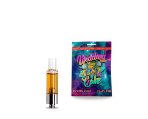 Cartridge THCA 1g Full Glass 800mg – Wedding Cake Hash Rosin