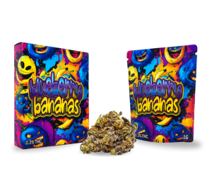 Fleur THCA Blueberry Bananas – 25,74% | Naturelle, Grade AAA+