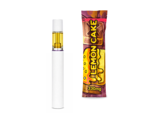 Vape THCA 0.5g Full Glass 330mg – Lemon Cake Distillate x Live Resin