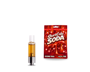 Cartridge THCA 1g Full Glass 800mg – ShortCake Soda Distillate x Live Resin
