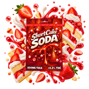 Emballage de cartridge THCA Short Cake Soda Delta Lab 800 mg