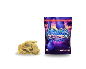 THCA Live Rosin Blueberry Creamz – 82.49% | Extrait naturellement