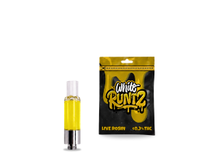 Cartridge THCA 1g Full Glass 800mg – White Runtz Live Rosin
