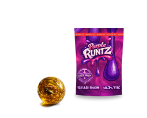 THCA Hash Rosin Purple Runtz – 97.6% THCA | Extrait naturellement