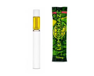 Vape THCA 1g Full Glass 750mg – Lemon Haze Distillate x Live Resin