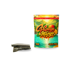 Hash THCA Papaya Mango Static – 42,71% | Naturel Grade AAAA+