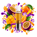 Cartridge THCA Purple Tropicana Delta Lab au profil agrumes, fruits tropicaux et passion