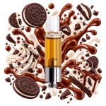 Cartridge THCA Oreo Runtz Delta Lab au profil biscuit chocolaté, crème et cacao