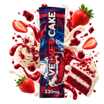 Emballage de vape Velvet Cake Delta Lab au profil fraise, crème et gâteau