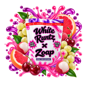 Vape THCA 2g Double Tank Disposable 1500mg – White Runtz x Zoap