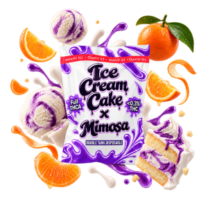 Vape THCA 2g Double Tank Disposable 1500mg – Ice Cream Cake x Mimosa