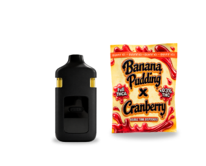 Vape THCA 2g Double Tank Disposable 1500mg – Banana Pudding x Cranberry