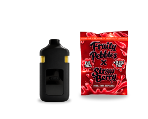 Vape THCA 2g Double Tank Disposable 1500mg – Fruity Pebbles X Strawberry