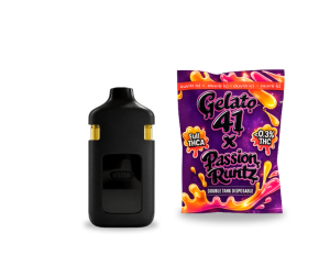 Vape THCA 2g Double Tank Disposable 1500mg – Gelato 41 x Passion Runtz