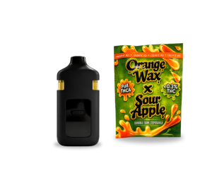 Vape THCA 2g Double Tank Disposable 1500mg – Orange Wax x Sour Apple