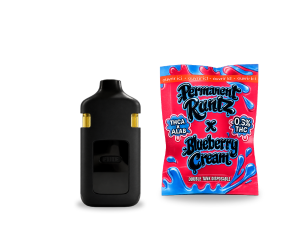 Vape THCA x ΔLAB-THC 2g Double Tank Disposable 750+600mg – Permanent Runtz x Blueberry Cream