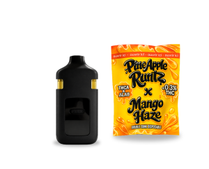Vape THCA x ΔLAB-THC 2g Double Tank Disposable 750+600mg – PineApple Runtz x Mango Haze