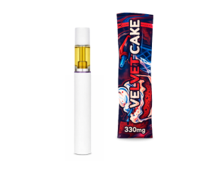 Vape THCA 0.5g Full Glass 330mg – Velvet Cake Distillate x Live Resin