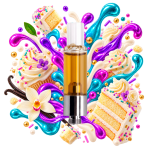 Cartridge THCA Wedding Cake Delta Lab au profil gâteau, vanille et crème