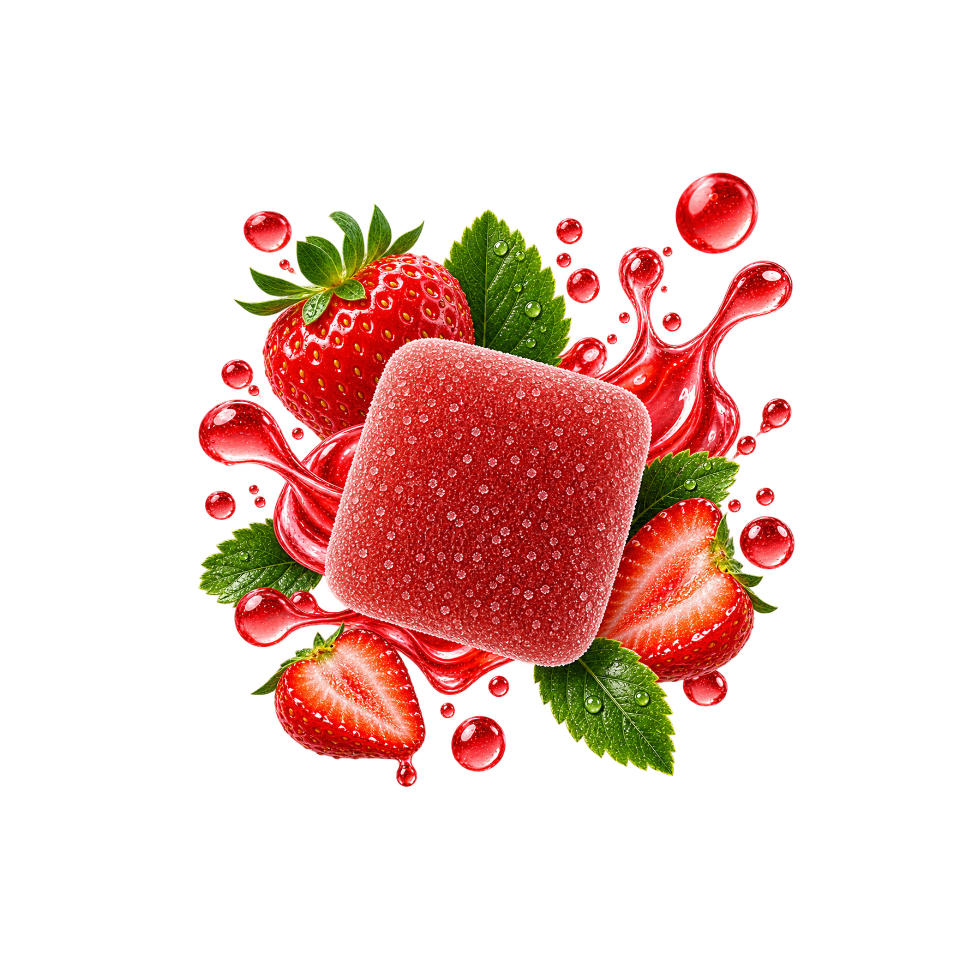 Gummy THC Fraise Delta Lab 15 mg au goût fraise