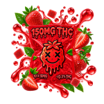 Emballage de gummies THC Fraise Delta Lab 15 mg au goût fraise