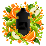 Vape THCA Double Tank Orange Wax x Sour Apple Delta Lab au profil orange, pomme verte et notes acidulées